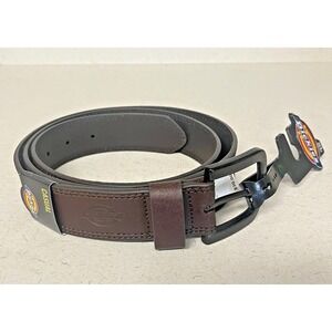 Dickies Men's 1.5" wide Brown Leather Casual Belt Size XL 42 -‎ 44 NWT